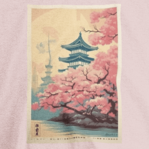 Retro Inspired Graphic Tee, The Beautiful Cherry Blossom!