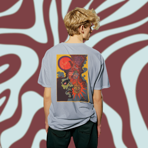 70s Style Psychedelic Inspired Graphic Tee!