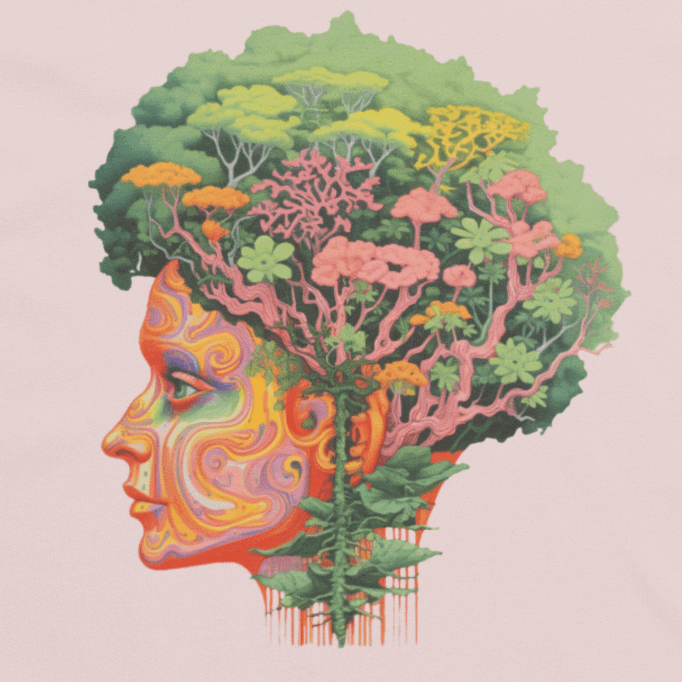 Groovy Psychedelic Tee, The Garden in our Minds