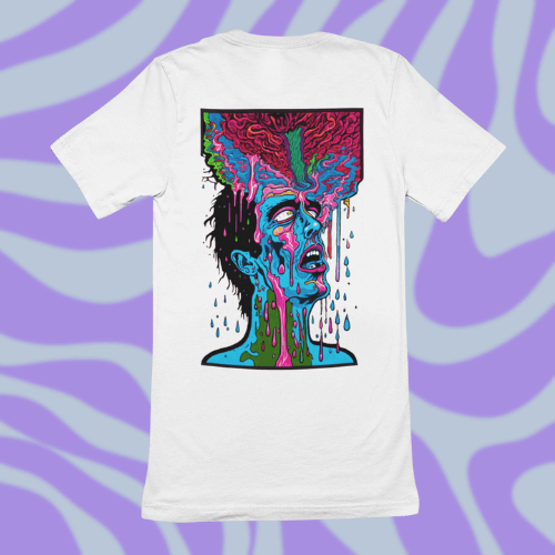 Psychedelic Inspired Graphic Tee, Watching the World Melt
