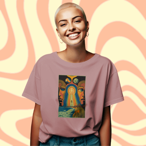 Psychedelic Tee, Gazing into The Gates of Heaven