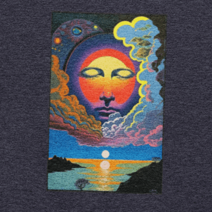 Funky, 70s Inspired Sweatshirt, A Psychedelic Sunset!