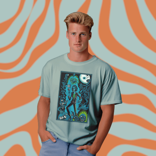 Psychedelic Inspired Graphic Tee, The Dancing Man!