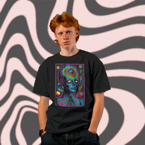 Sci-fi Themed Graphic Design T Shirt!