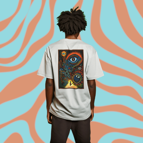 Psychedelic Inspired Graphic Tee, Embarking on A Journey!