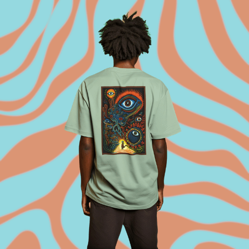 Psychedelic Inspired Graphic Tee, Embarking on A Journey!