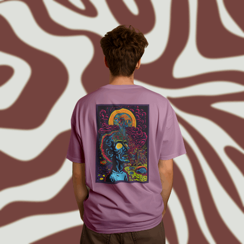 Psychedelic Graphic Tee, Becoming in Touch With Your Surroundings!