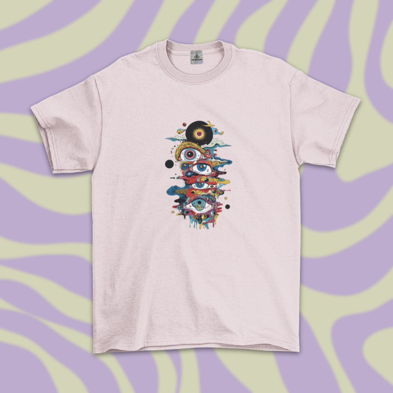 Psychedelic Inspired Tee, a Pile of Eyes