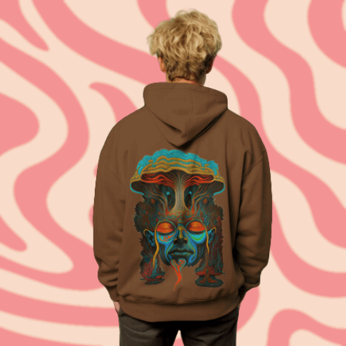 Psychedelic Graphic Hoodie, the Interconnectedness of Humans and Nature