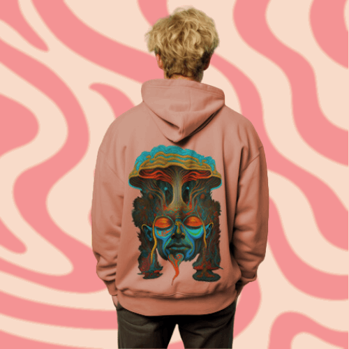 Psychedelic Graphic Hoodie, the Interconnectedness of Humans and Nature