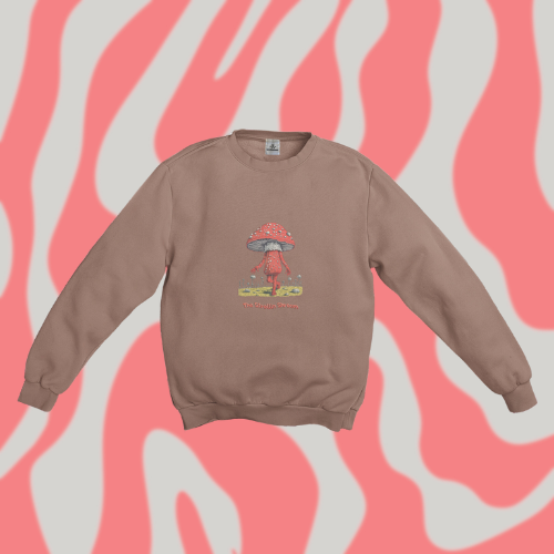 Psychedelic Graphic Sweatshirt, The Strollin Shroom!