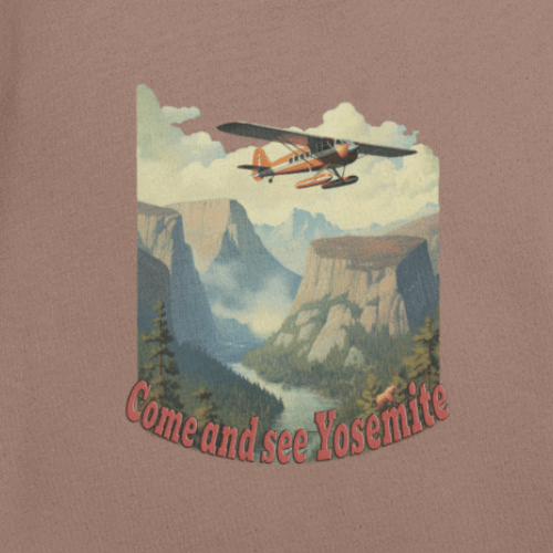 Retro Graphic Sweatshirt, Come and See Yosemite